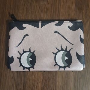Betty Boop IPSY Cosmetic Bag with Sequins and Zipper 5 x 7.5" (bag only)